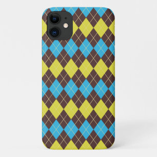 Funda Para iPhone 11 Patrón Escocés de Tartán de los 70
