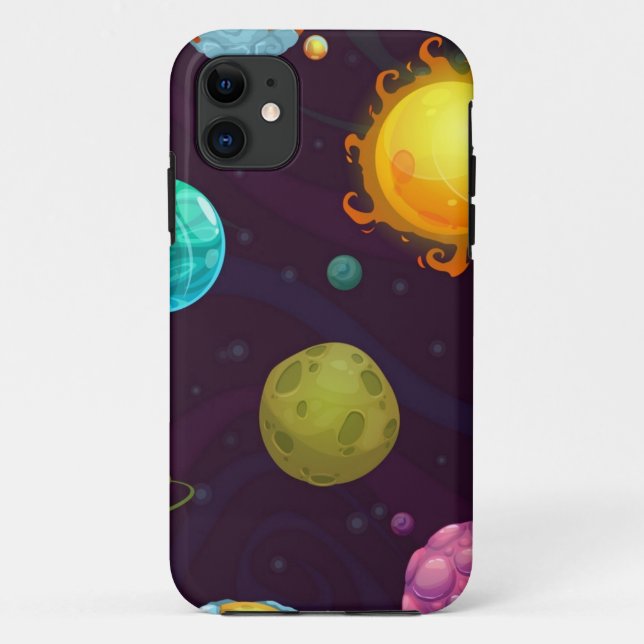 Funda De Case-Mate Para iPhone Patrón espacial (Reverso)