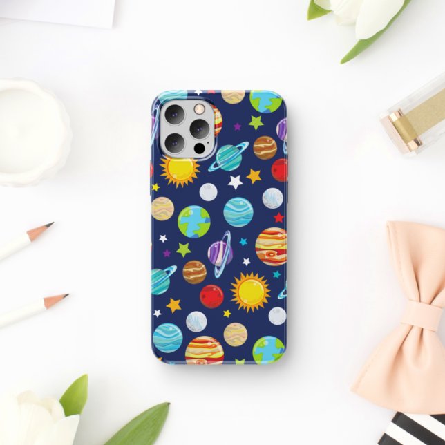 Funda De Case-Mate Para iPhone Patrón espacial, planetas, estrellas, cosmos, gala (Subido por el creador)