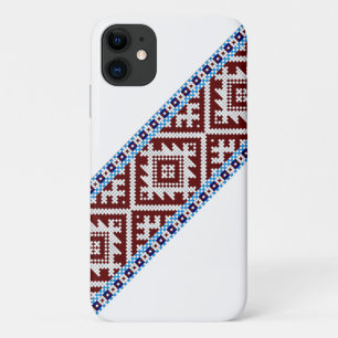 Funda Para iPhone 11 Patrón estonio de correa tejida de acopio