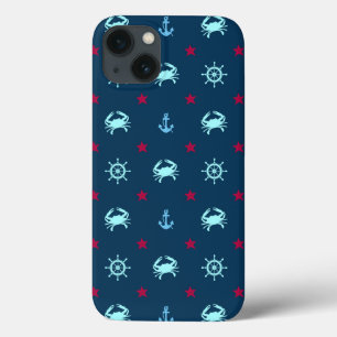 Funda Para iPhone 13 Patrón Estrella Náutica