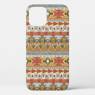 Funda Para iPhone 12 Patrón étnico sin foco en colores brillantes
