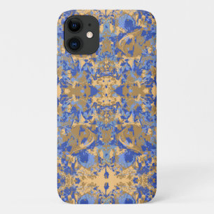 Funda Para iPhone 11 Patrón excluyente azul abstracto