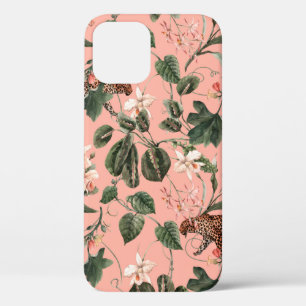 Funda Para iPhone 12 Patrón exótico tropical acuarela con orquídea, gr
