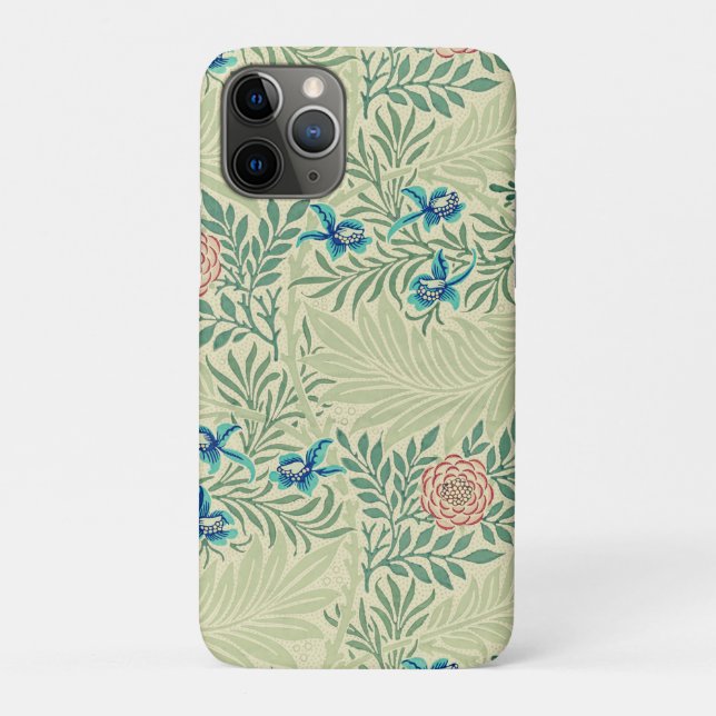 Funda De Case-Mate Para iPhone Patrón famoso de Larkspur de William Morris (Reverso)
