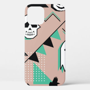 Funda Para iPhone 12 Patrón fantasma,tema de halloween patrón sin fisur