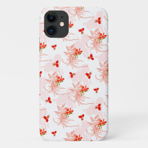 Funda Para iPhone 11 Patrón Fénix Bird Y Phoenix Flower Seamless