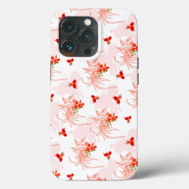 Funda Para iPhone 13 Pro Patrón Fénix Bird Y Phoenix Flower Seamless