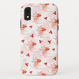 Funda Para iPhone XR Patrón Fénix Bird Y Phoenix Flower Seamless