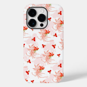 Funda Para iPhone 14 Pro De Case-Mate Patrón Fénix Bird Y Phoenix Flower Seamless