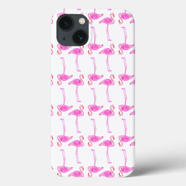Funda De Case-Mate Para iPhone Patrón Flamingo Rosa (Reverso)