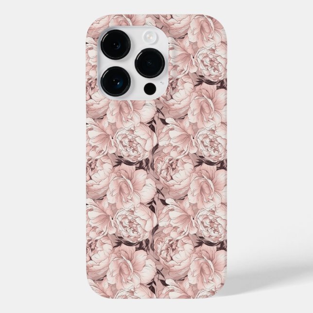 Funda De Case-Mate Para iPhone Patrón floral (Reverso )