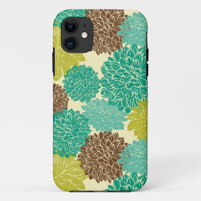 Funda De Case-Mate Para iPhone Patrón floral (Reverso)