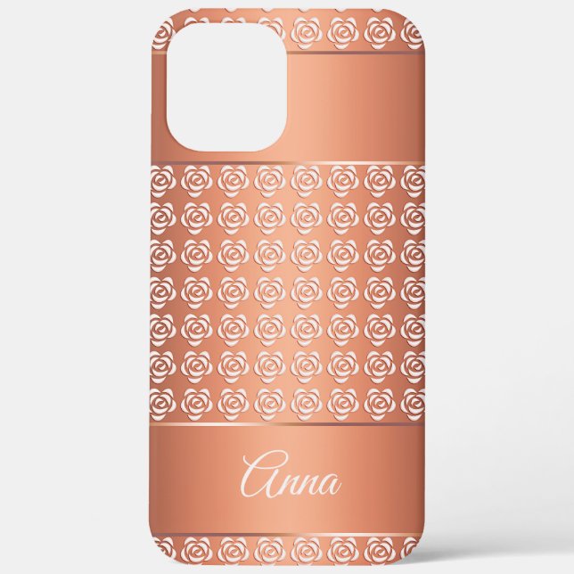 Funda De Case-Mate Para iPhone patrón floral (Reverso )