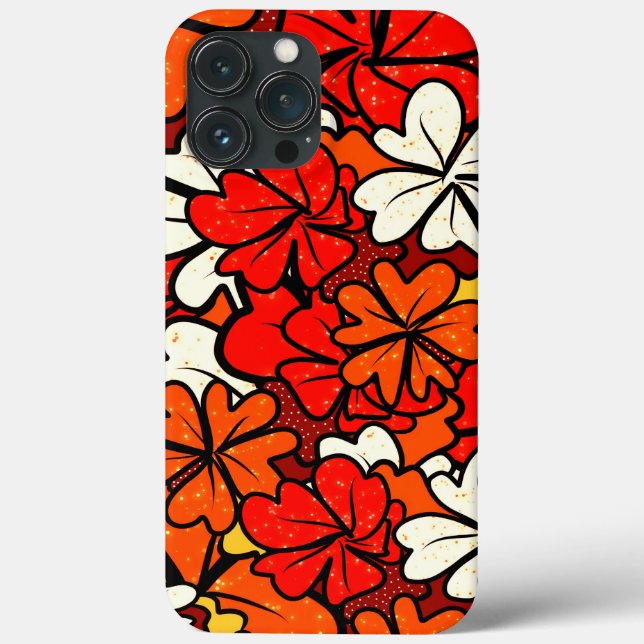 Funda De Case-Mate Para iPhone Patrón floral (Reverso )