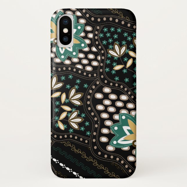 Funda De Case-Mate Para iPhone Patrón floral (Reverso)