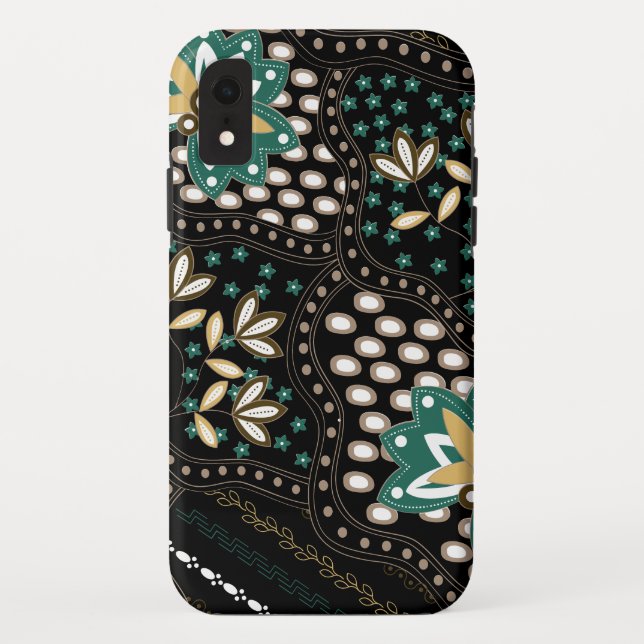 Funda De Case-Mate Para iPhone Patrón floral (Reverso)