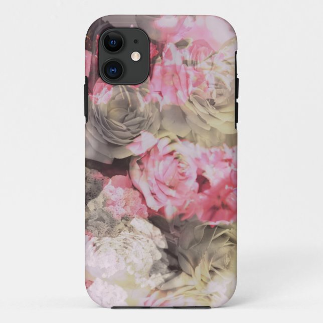 Funda De Case-Mate Para iPhone Patrón floral (Reverso)