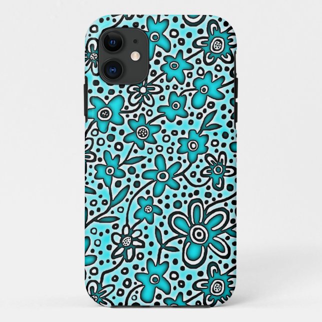 Funda De Case-Mate Para iPhone Patrón floral 190112v1 (Reverso)