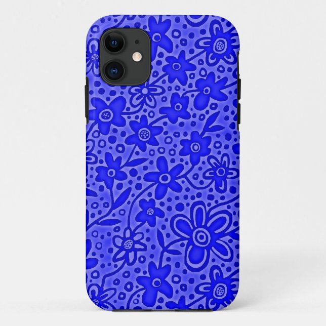 Funda De Case-Mate Para iPhone Patrón floral 190112v5 (Reverso)