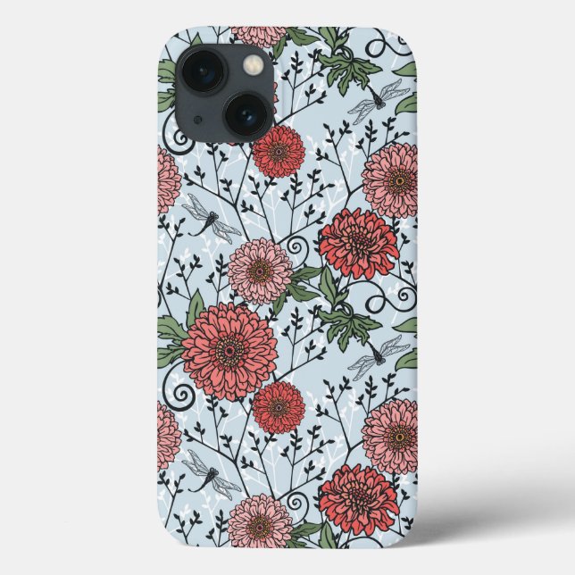 Funda De Case-Mate Para iPhone Patrón floral 3 (Reverso)