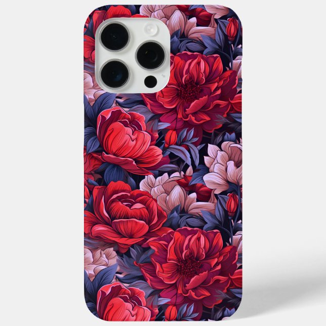 Funda De Case-Mate Para iPhone Patrón floral #39 (Reverso )