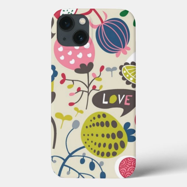 Funda De Case-Mate Para iPhone Patrón floral 8 (Reverso)