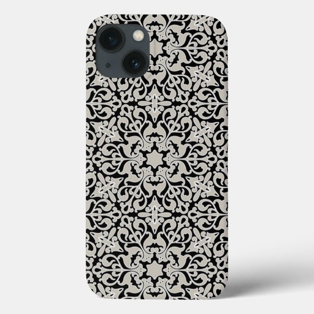 Funda De Case-Mate Para iPhone Patrón floral árabe (Reverso)
