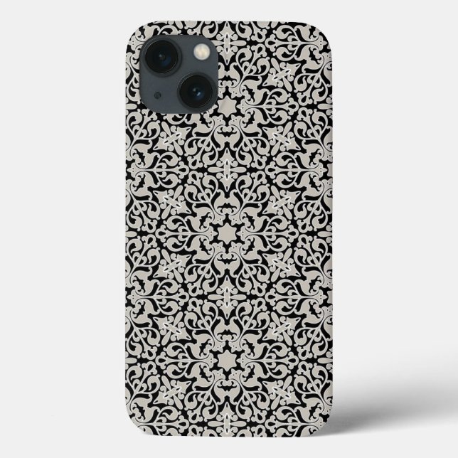Funda De Case-Mate Para iPhone Patrón floral árabe (Reverso)