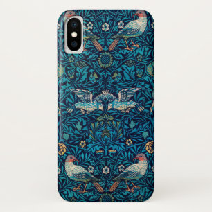 Funda Para iPhone X Patrón floral Art Nouveau de las aves de William