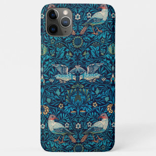 Funda Para iPhone 11 Pro Max Patrón floral Art Nouveau de las aves de William M
