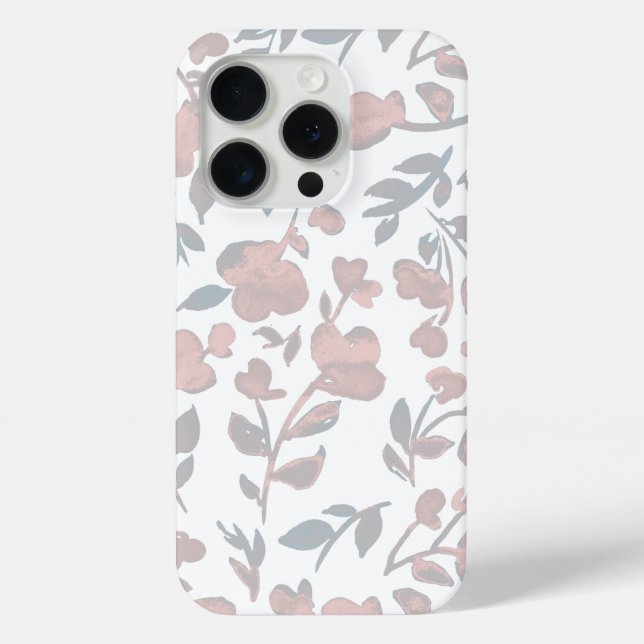 Funda De Case-Mate Para iPhone Patrón floral boho   (Reverso )