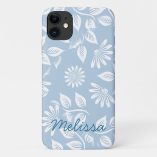 Funda Para iPhone 11 Patrón floral clásico - Escoja su color! -