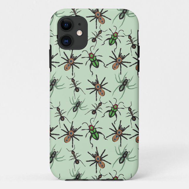 Funda De Case-Mate Para iPhone Patrón floral de bonito (Reverso)