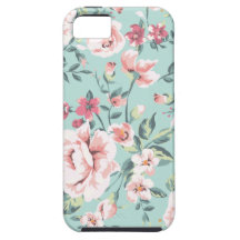 Patrón floral de cabaña