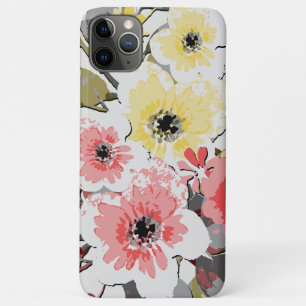 Funda Para iPhone 11 Pro Max Patrón floral de color de agua vintage #25