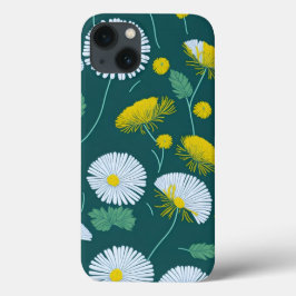 Funda Para iPhone 13 Patrón floral de Dandelions