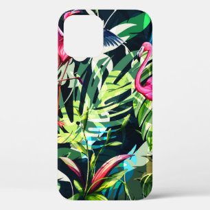 Funda Para iPhone 12 Patrón floral de fondo sin brillo. Licencia tropic