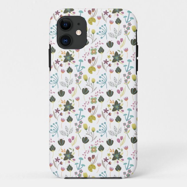 Funda De Case-Mate Para iPhone Patrón floral de Guay (Reverso)