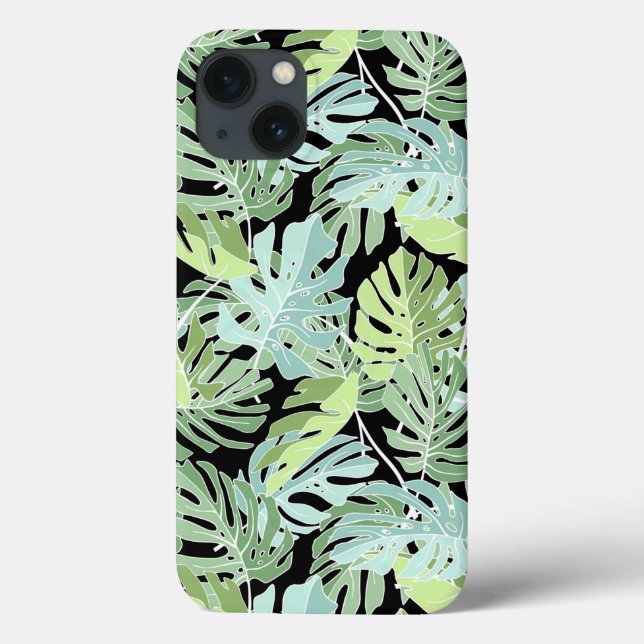 Funda De Case-Mate Para iPhone Patrón floral de la jungla (Reverso)