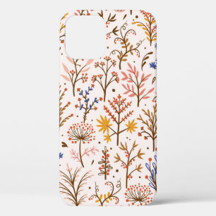 Funda Para iPhone 12 Patrón floral de otoño sin soldadura. Plantas Dood