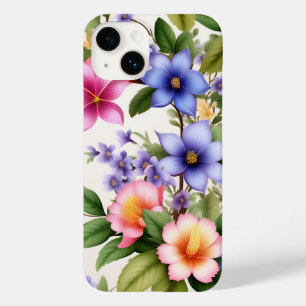 Funda Para iPhone 14 De Case-Mate Patrón floral de primavera colorido Arte elegante 
