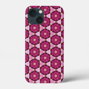 Funda Para iPhone 13 Mini Patrón floral de rosas rosadas
