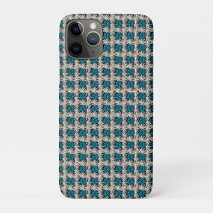 Funda Para iPhone 11 Pro Patrón floral de tortuga linda