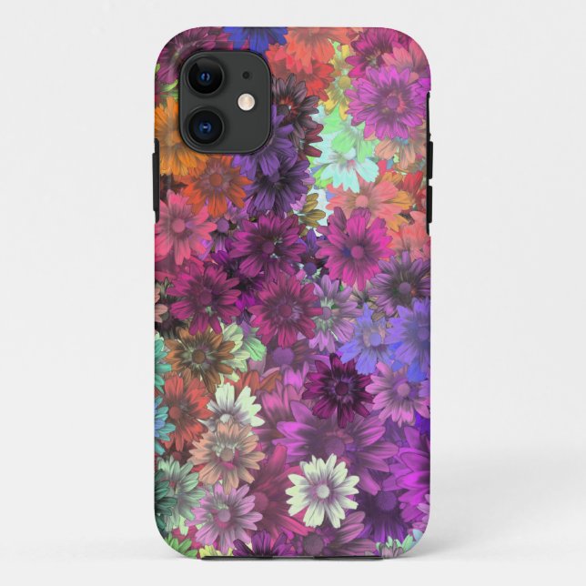 Funda De Case-Mate Para iPhone Patrón floral del jardín de cabañas (Reverso)