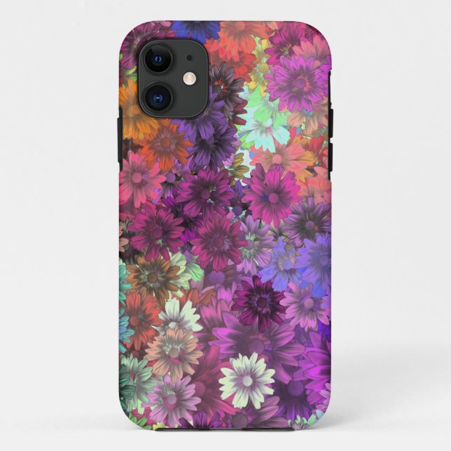 Funda De Case-Mate Para iPhone Patrón floral del jardín de cabañas (Reverso)
