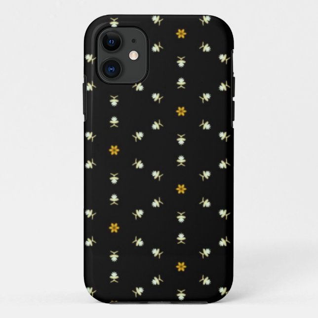 Funda De Case-Mate Para iPhone Patrón floral delgado (Reverso)