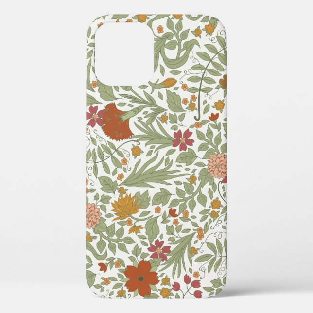 Funda De Case-Mate Para iPhone Patrón floral elegante y caprichoso. (Reverso )