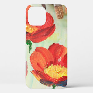Funda Para iPhone 12 Patrón floral en forma de abstracción. Designar