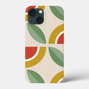 Funda Para iPhone 13 Mini Patrón floral escandinavo, estilo retro, centro me